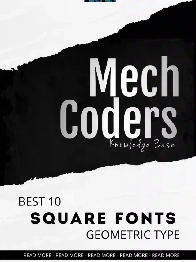 Best 10 Square Fonts Geometric Type