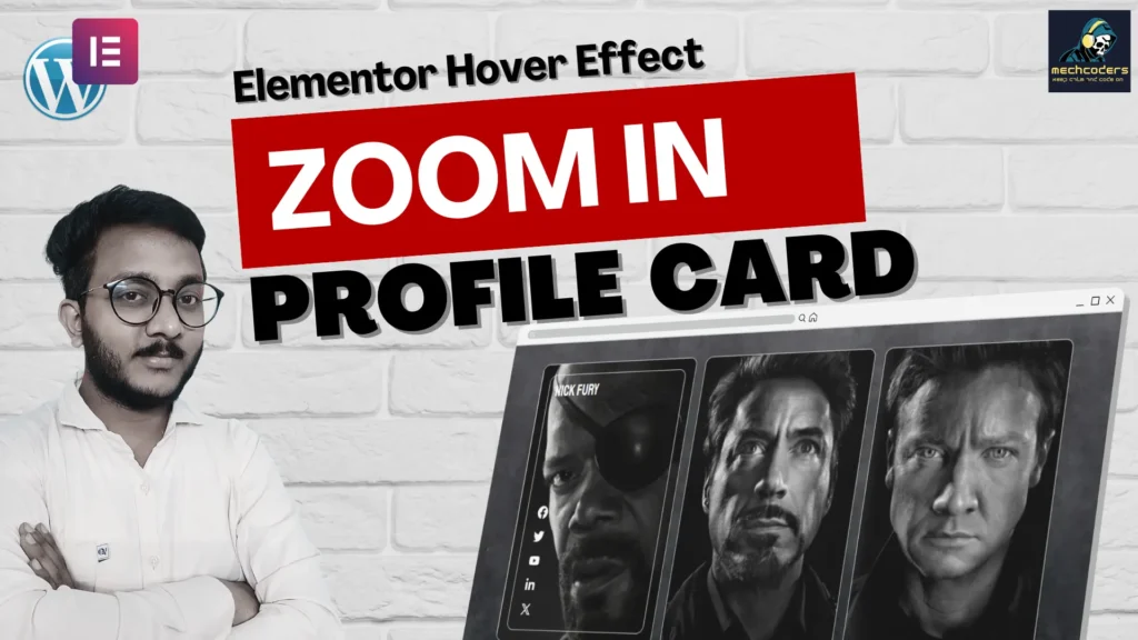 How to Create an Amazing ZOOM IN Profile Card Effect in Elementor Pro WordPress Tips Tricks