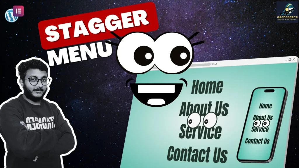 How to Add Mouse Tracking Eyes and Stagger Animation to Your Menu in Elementor