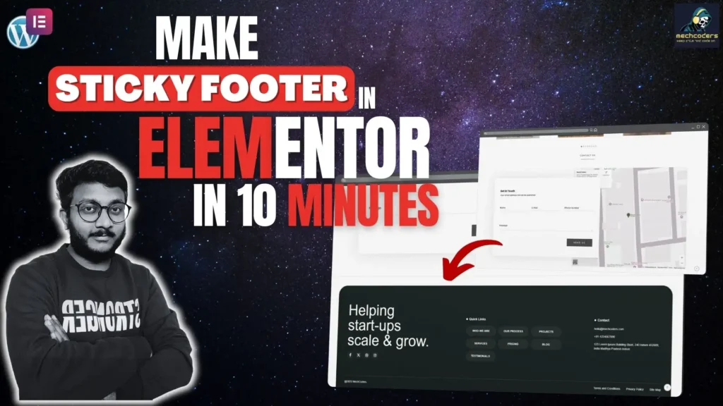 How to Make a Sticky Footer in Elementor In Just 10 Minutes 💡